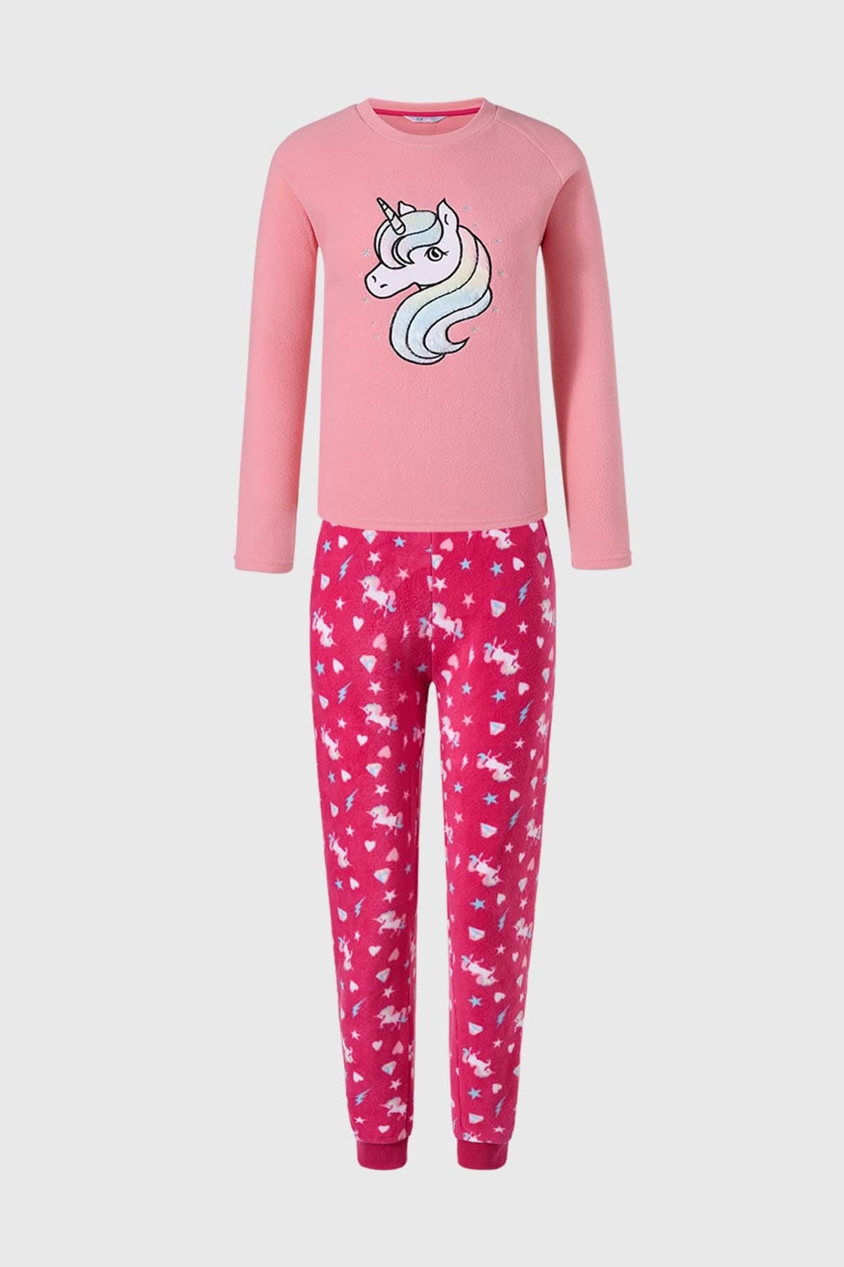 Pijama Niña Polar Rosado