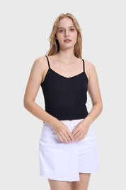 Polera Peto Mujer Pabilo Crop Negro