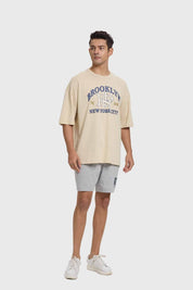 Polera Hombre College Beige