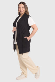 SWEATER MUJER CINTURA CASUAL NEGRO