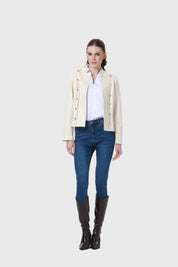 Chaqueta Mujer Gamuza Arena