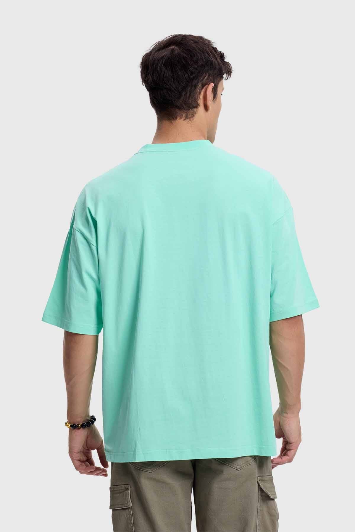 Polera Hombre Oversize Verde