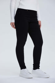 Pantalón Mujer Con Bolsillo Negro