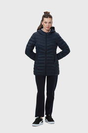 Parka Escolar Mujer Larga Azul
