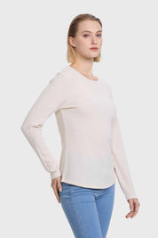 Polera Mujer Crep Textura Arena