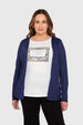 Polera Mujer Tapado Print Azul