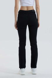 JEANS MUJER RECTO TIRO ALTO NEGRO