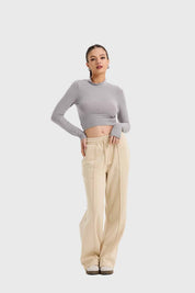 Polera Mujer Glitter Gris