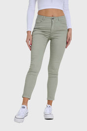Jeans Mujer Skinny Verde