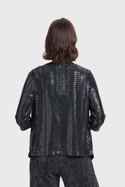 Blusa Mujer Bolero Fiesta Negro