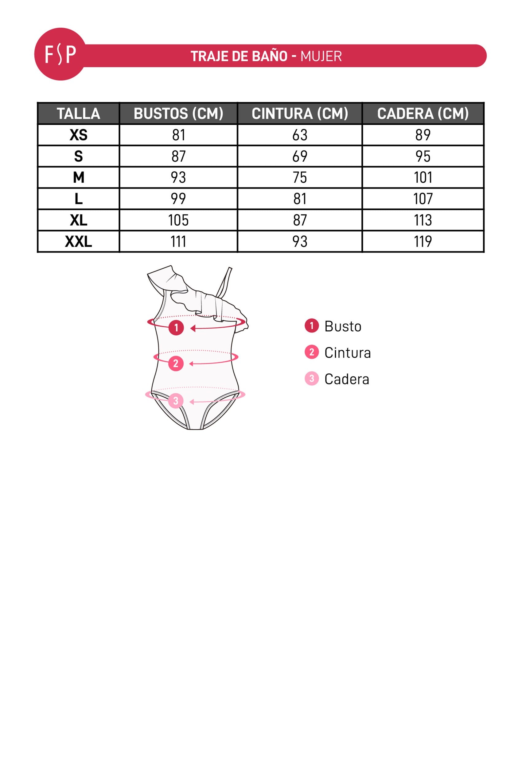 Traje De Baño Mujer Calzon Tiro Alto Fucsia