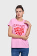 Polera Mujer Básica Print Rosado