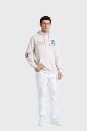 Polerón Hombre Print Beige