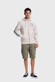 Polerón Hombre Hoodie College Beige
