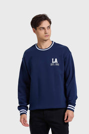 POLERÓN HOMBRE PRINT COLLEGE AZUL
