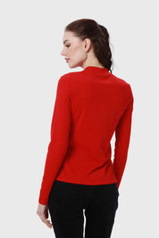Polera Mujer Rib Rojo