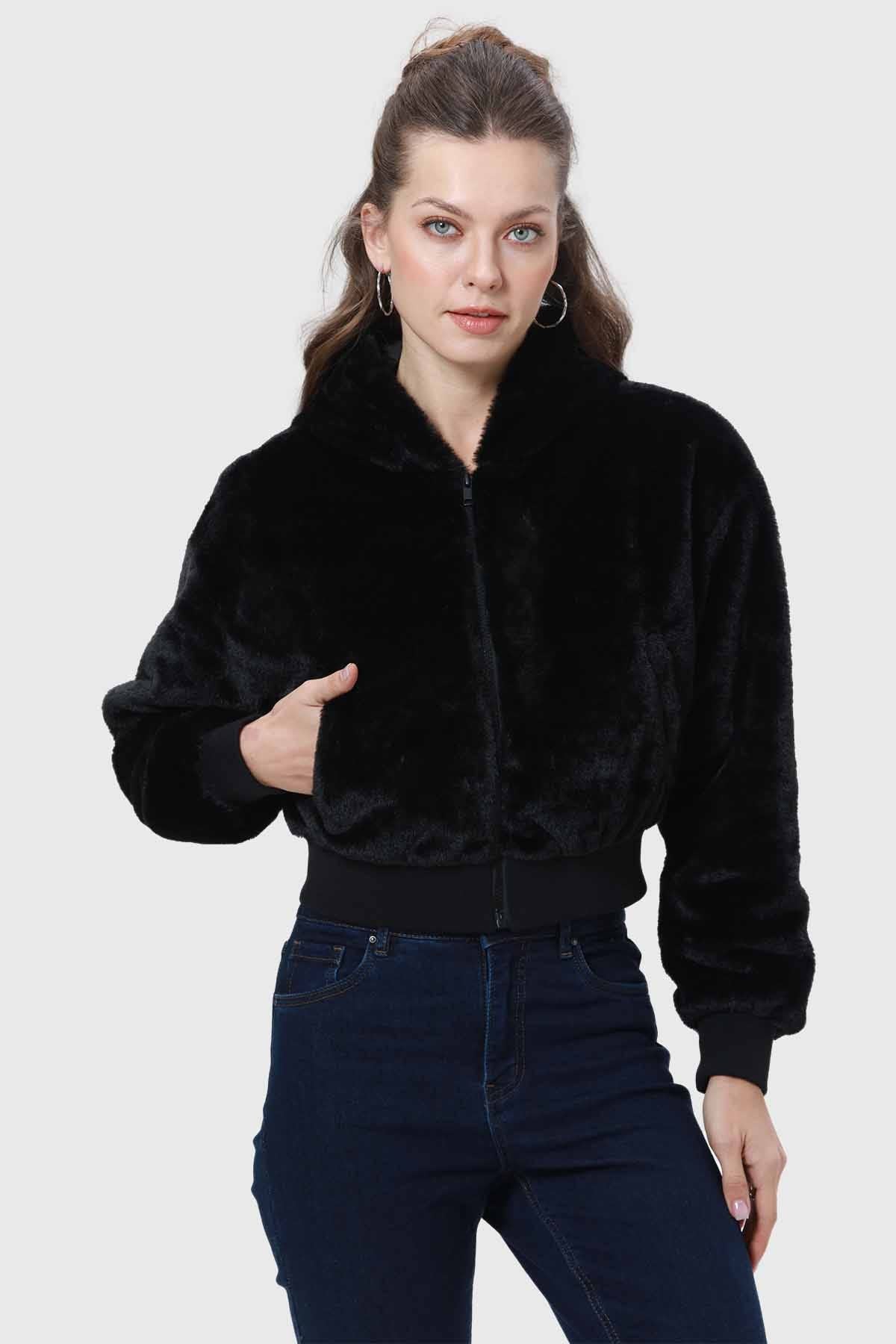 Polar Mujer Crop Pretina Negro