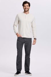Pantalón Hombre Básico Cotelé Gris