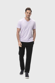 Polera Hombre Casual Básica Lavanda