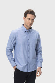 Camisa Hombre Oxford Azul