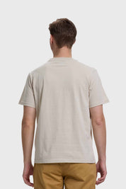 Polera Hombre Básica Con Bolsillo Beigev