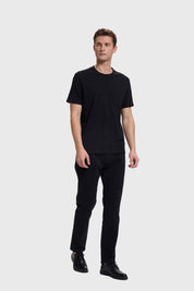 Polera Hombre Básica Con Bolsillo Negro