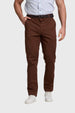 Pantalón Hombre Chino Cinturón Café