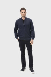 Polerón Hombre Bomber Azul