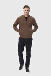 Polerón Hombre Bomber Chocolate