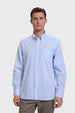Camisa Hombre Cuadros Celeste