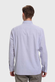 Camisa Hombre Cuadros Gris