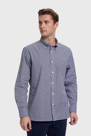 Camisa Hombre Cuadros Negro