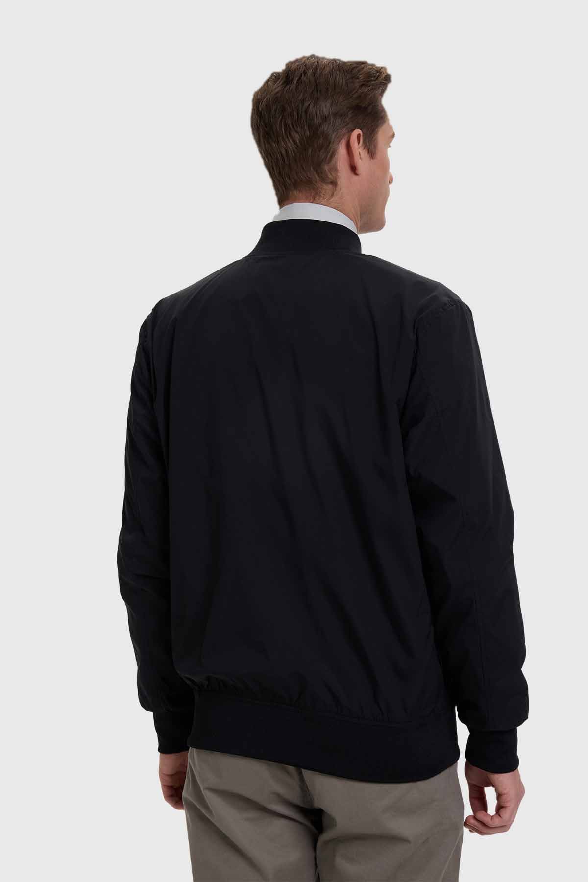 Chaqueta Hombre Bomber Negro
