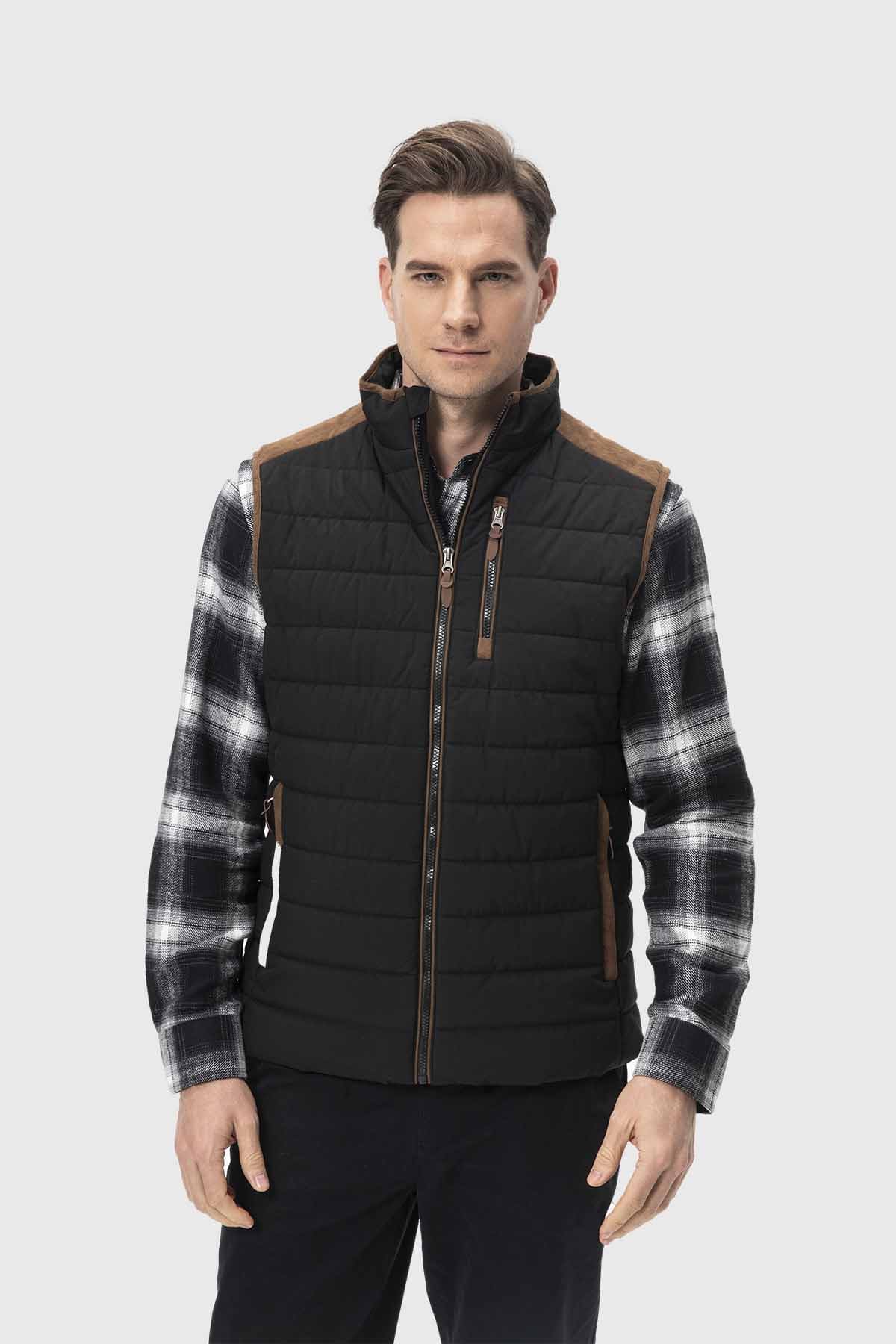 Parka Hombre Con Bolsillos Negro