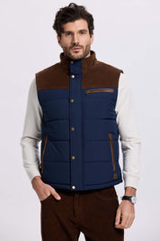 Parka Hombre Hombro Cotelé Azul