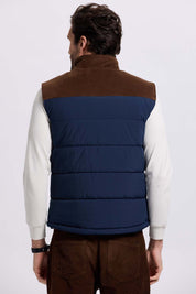 Parka Hombre Hombro Cotelé Azul