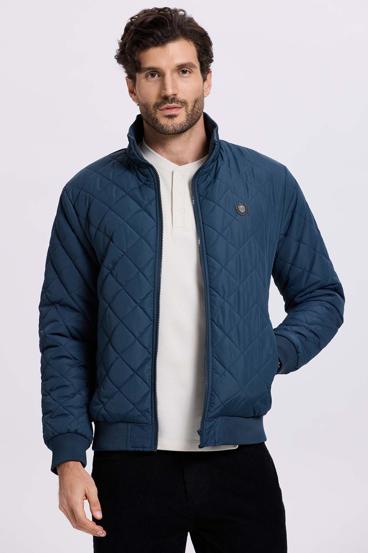 Chaqueta Hombre Acolchada Azul