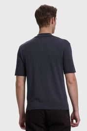 Polera Hombre Textura Linea Marengo