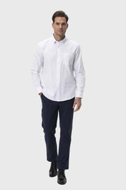 Pantalón Hombre Chino Cinturón Azul