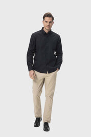 Pantalón Hombre Chino Cinturón Beige