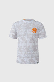 Polera Niño Print Tropical Blanco