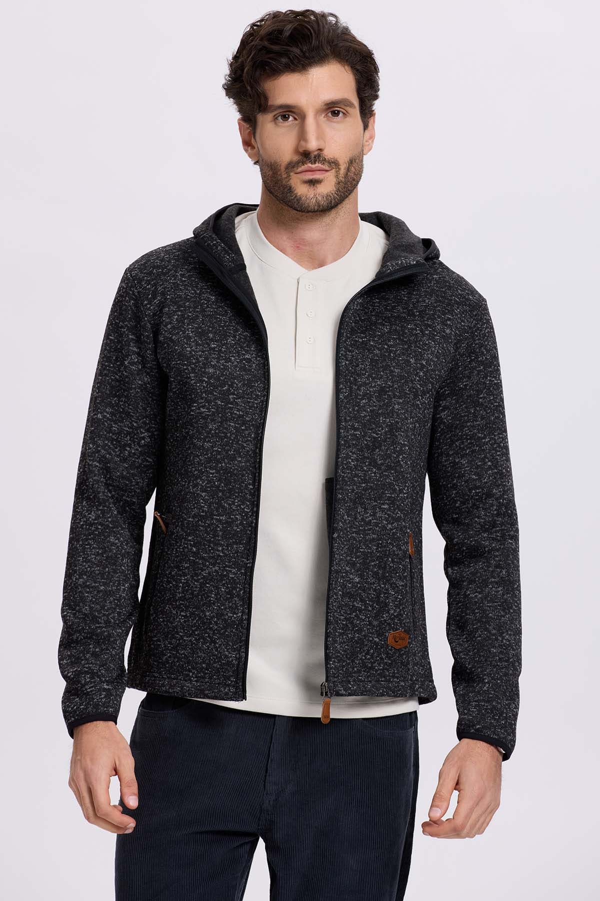 Polar Hombre Tejido Negro