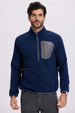 Polar Hombre Medio Con Bolsillo Azul