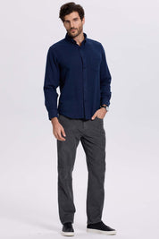 Camisa Hombre Franela Azul