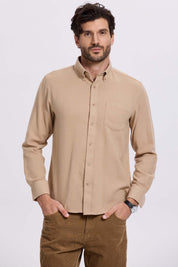 Camisa Hombre Franela Camel Camel / XXL