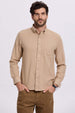 Camisa Hombre Franela Camel Camel / XXL