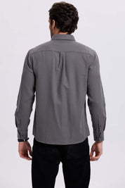 Camisa Hombre Franela Gris Gris / XXL