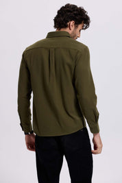 Camisa Hombre Franela Verde Verde Olivo / XXL