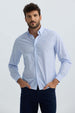 Camisa Hombre Rayas Celeste Azul / XXL