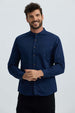 Camisa Hombre Premium Azul Denim Azul / XXL
